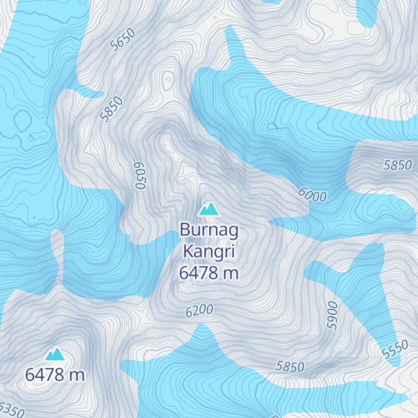 Map of Burnag Kangri