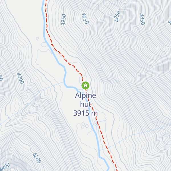 Map of Alpine hut