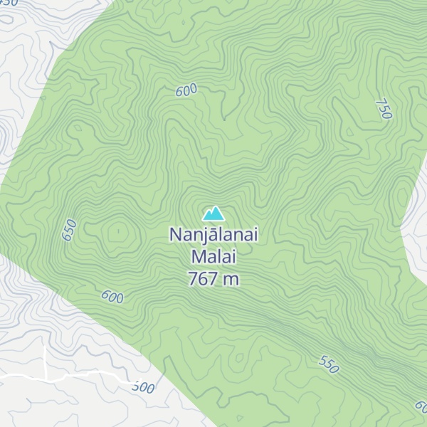 Map of Nanjālanai Malai