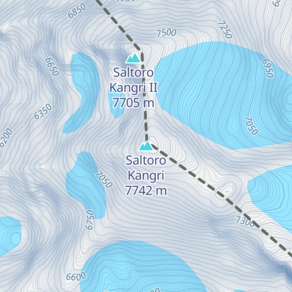 Map of Saltoro Kangri
