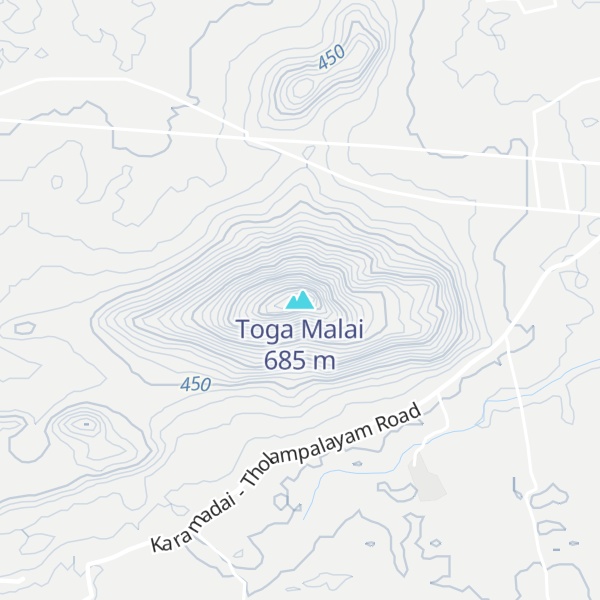 Map of Toga Malai