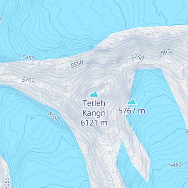 Map of Tetleh Kangri
