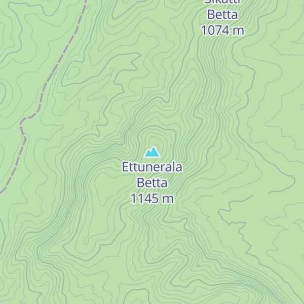 Map of Ettunerala Betta