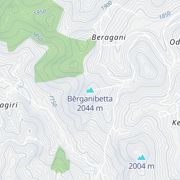 Map of Bērganibetta