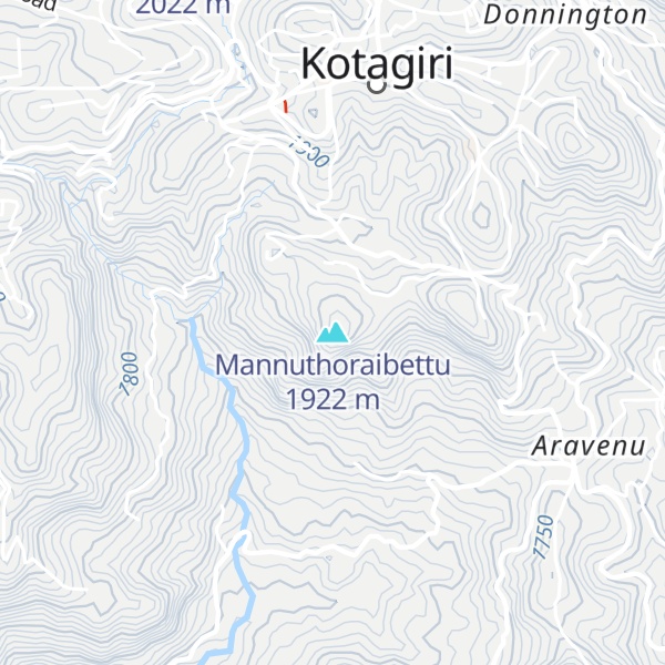 Map of Mannuthoraibettu