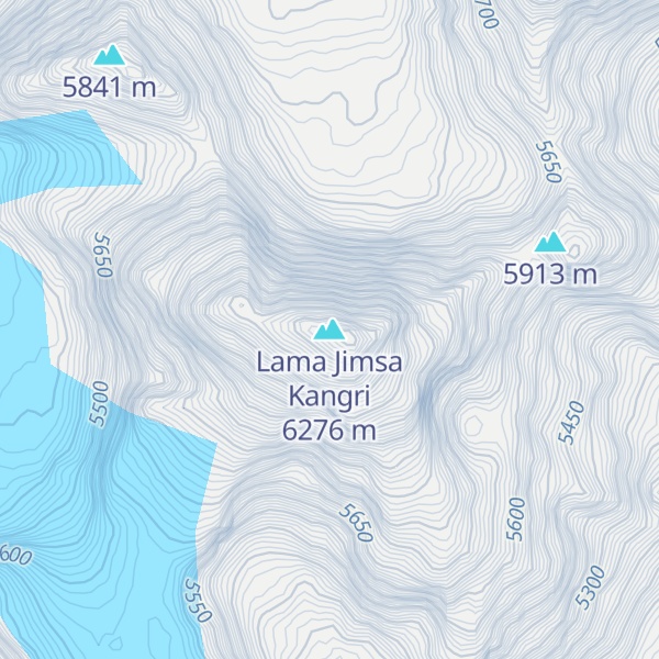 Map of Lama Jimsa Kangri