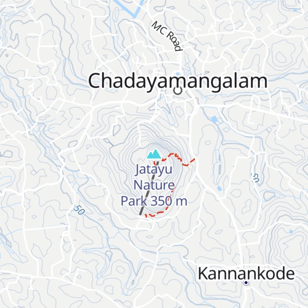 Map of Jatayu Nature Park