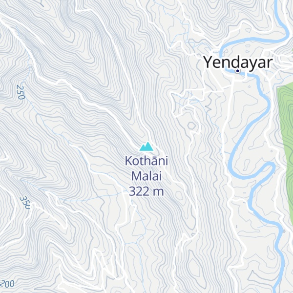 Map of Kothāni Malai