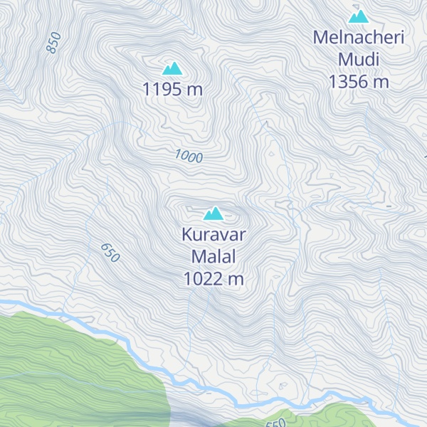 Map of Kuravar Malal