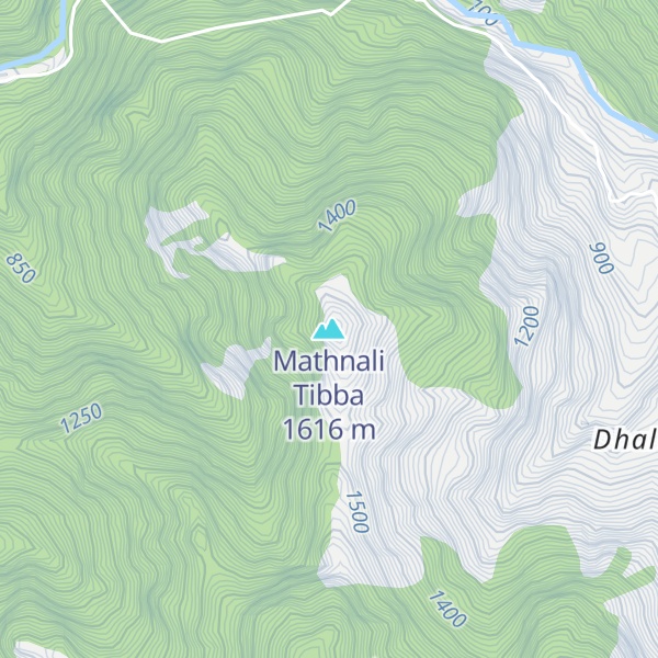 Map of Mathnali Tibba