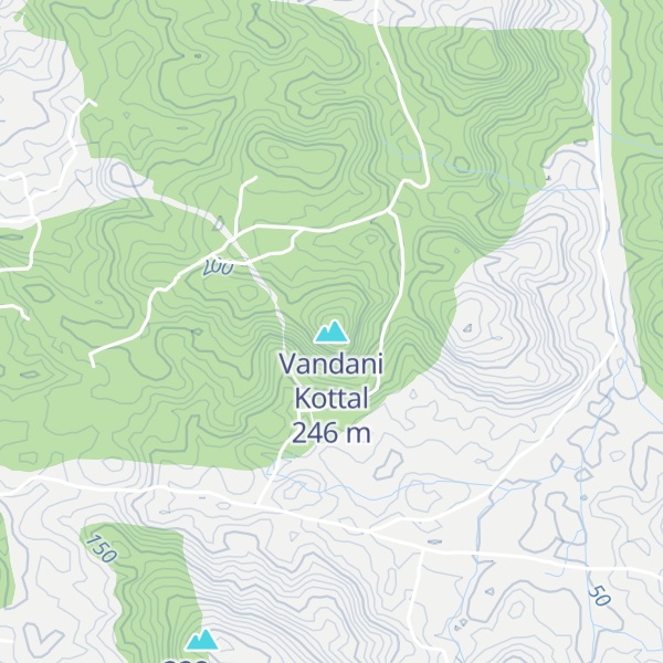 Map of Vandani Kottal