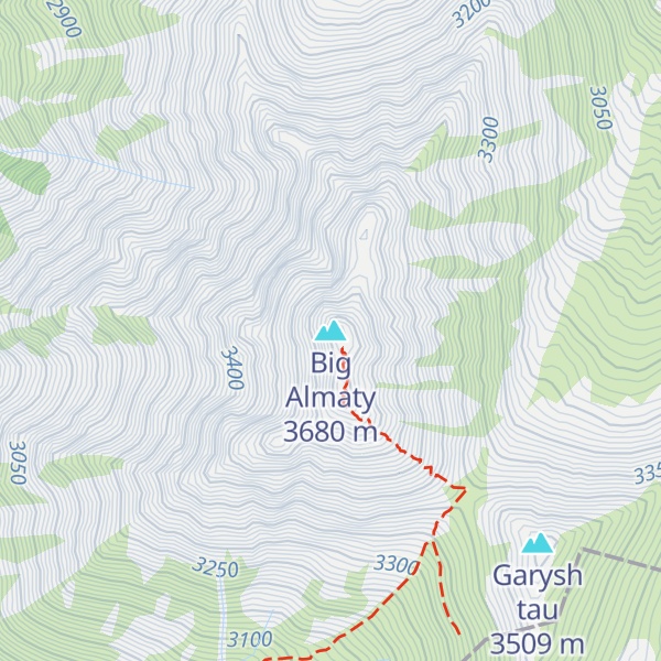 Map of Big Almaty