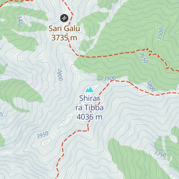 Map of Shirar ra Tibba