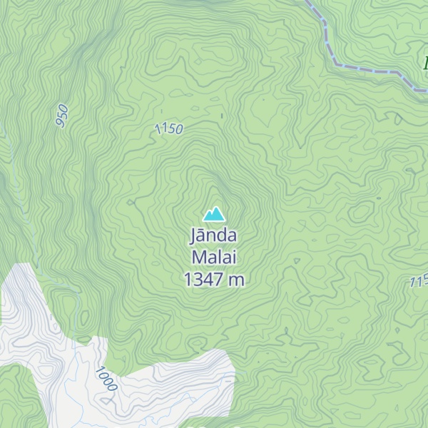 Map of Jānda Malai