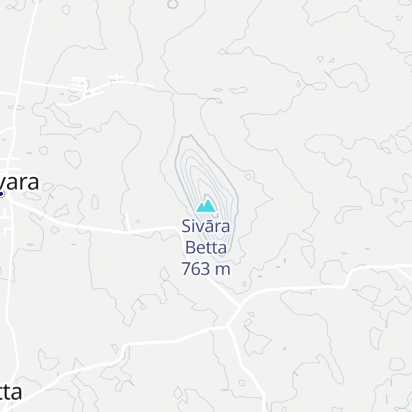 Map of Sivāra Betta