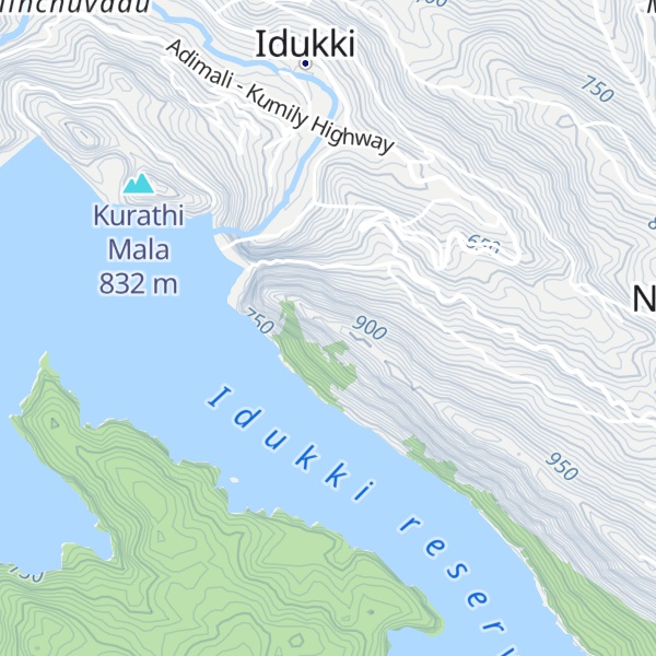 Map of Kuravan Mala