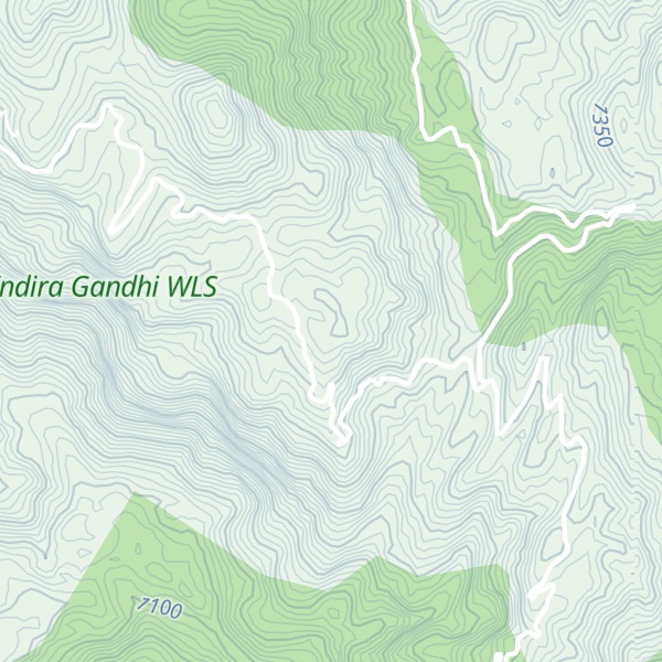 Map of Kāvurkal Malai