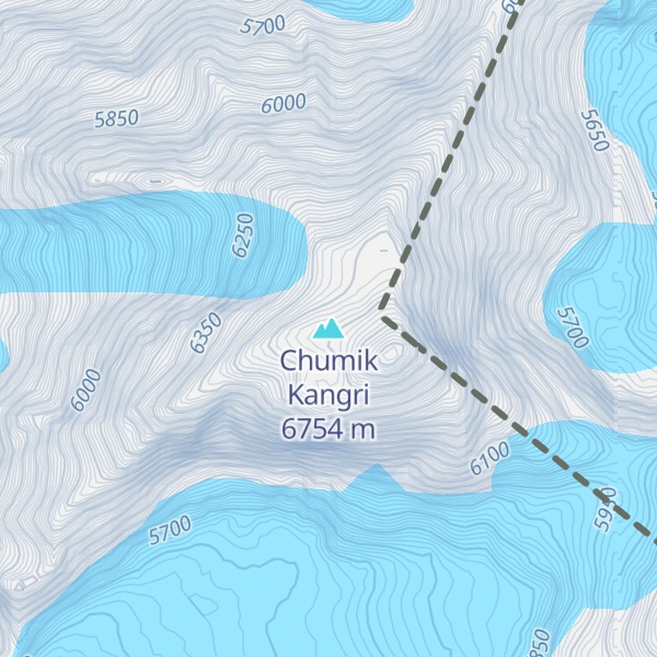 Map of Chumik Kangri