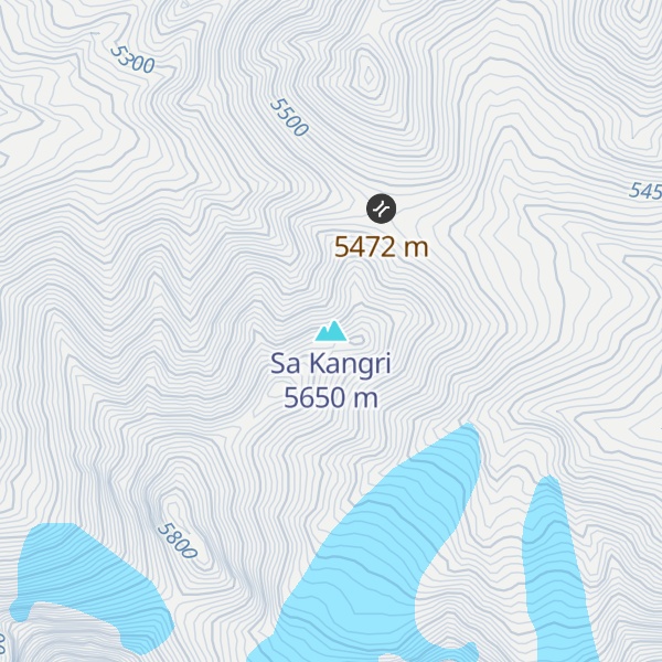 Map of Sa Kangri