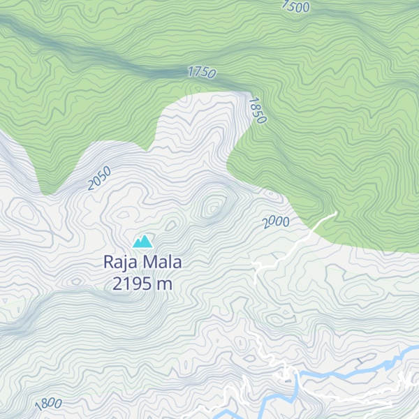 Map of Rājāh Malai