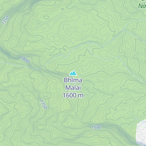 Map of Bhīma Malai