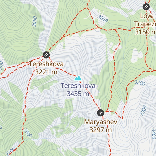 Map of Tereshkova