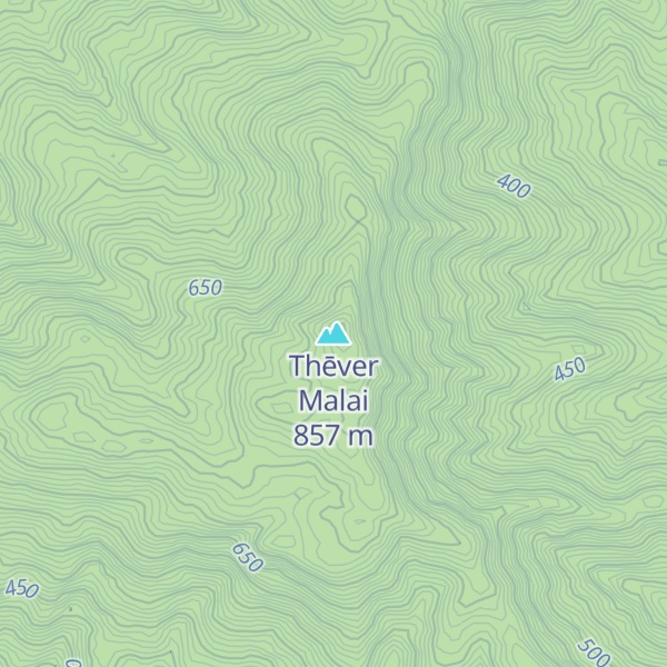 Map of Thēver Malai