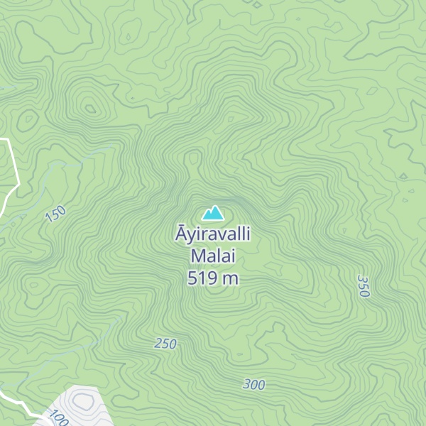 Map of Āyiravalli Malai