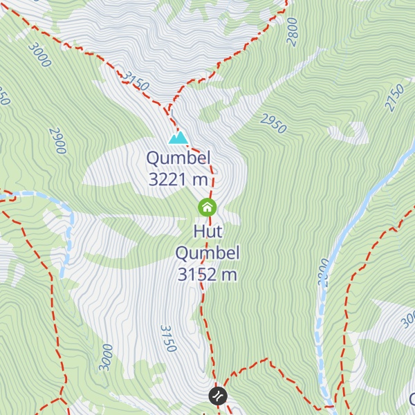 Map of Hut Qumbel