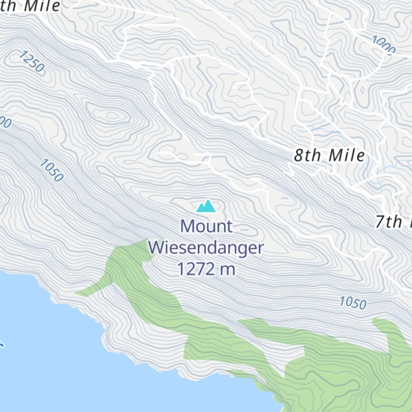 Map of Mount Wiesendanger