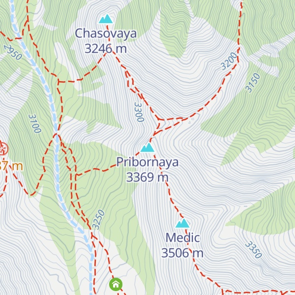 Map of Pribornaya