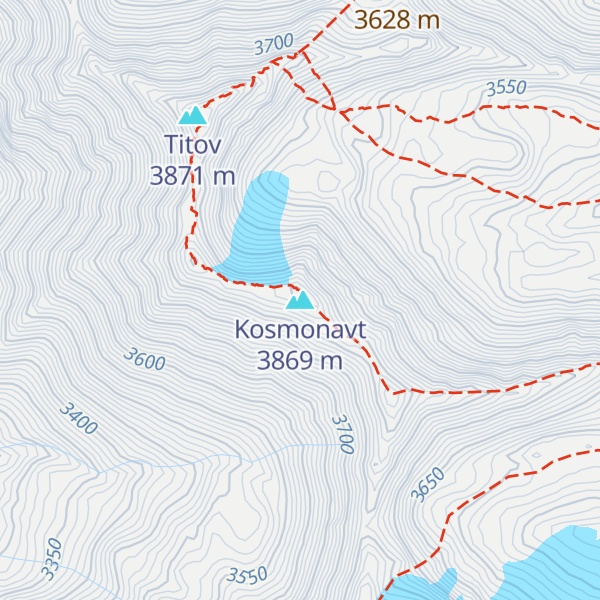 Map of Kosmonavt