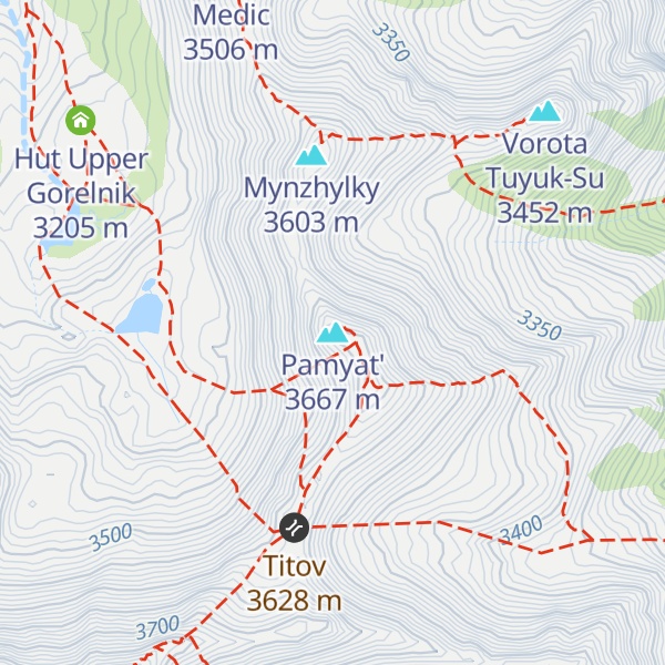 Map of Pamyat'