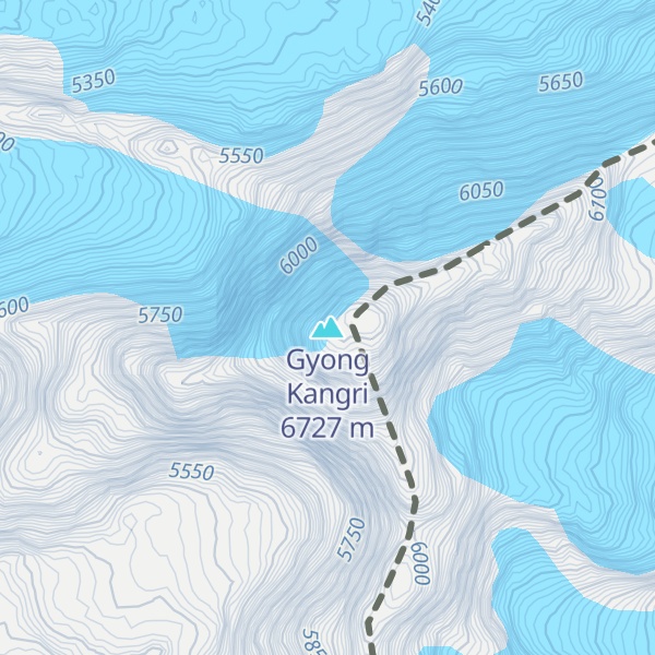 Map of Gyong Kangri