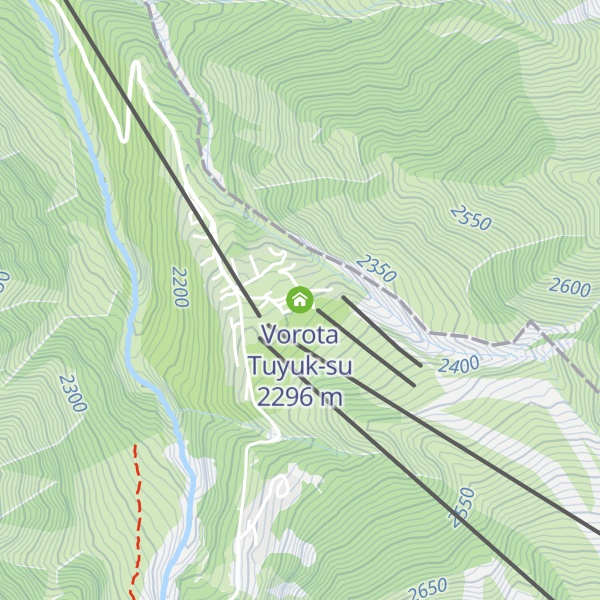 Map of Vorota Tuyuk-su