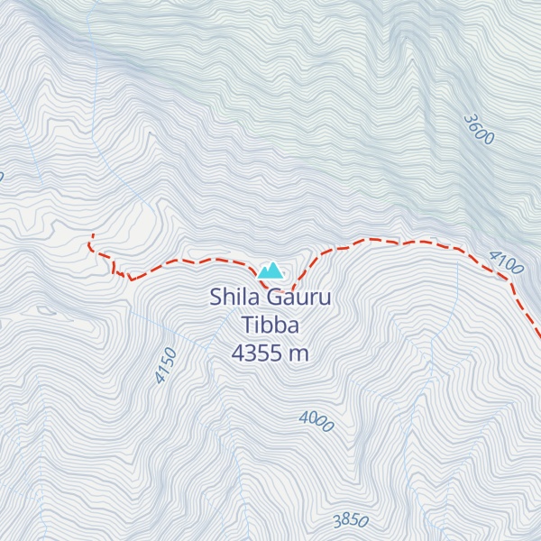Map of Shila Gauru Tibba
