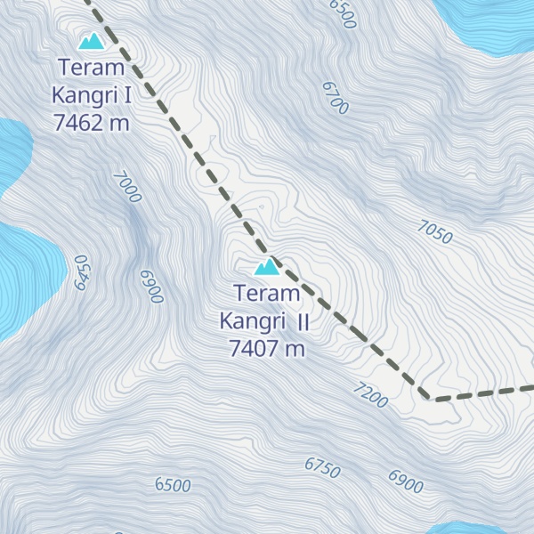 Map of Teram Kangri Ⅱ