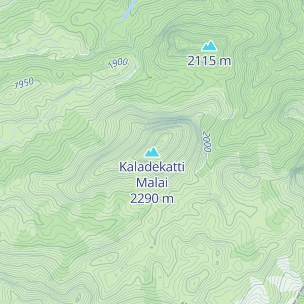 Map of Kaladekatti Malai