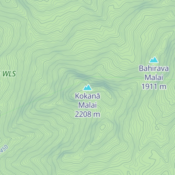Map of Kokanā Malai