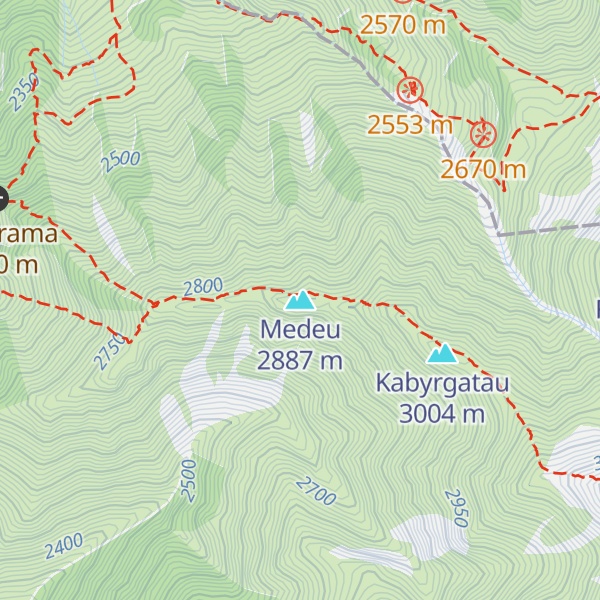 Map of Medeu