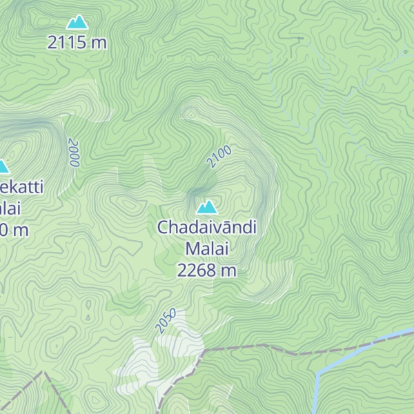 Map of Chadaivāndi Malai