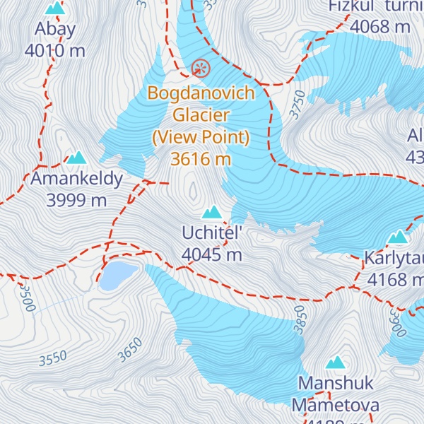 Map of Uchitel'