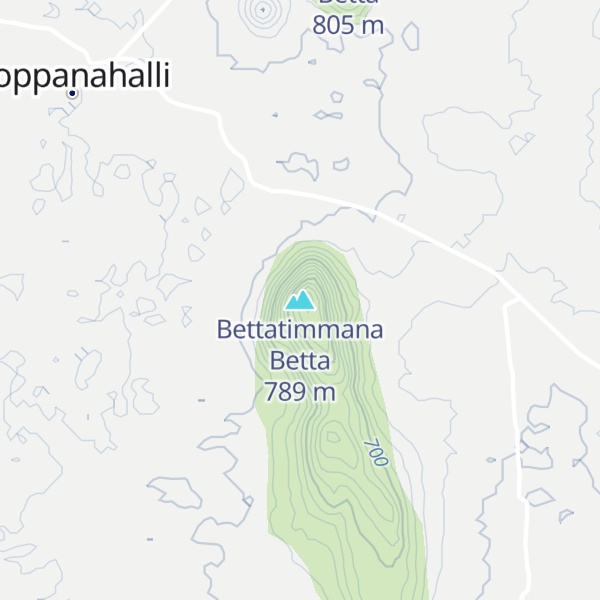 Map of Bettatimmana Betta