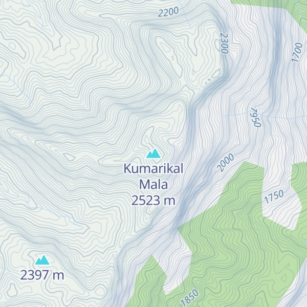 Map of Kumarikal Mala