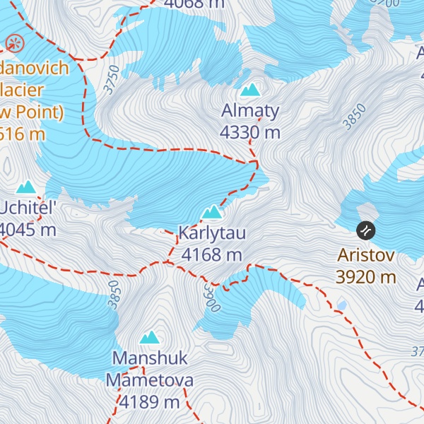 Map of Karlytau