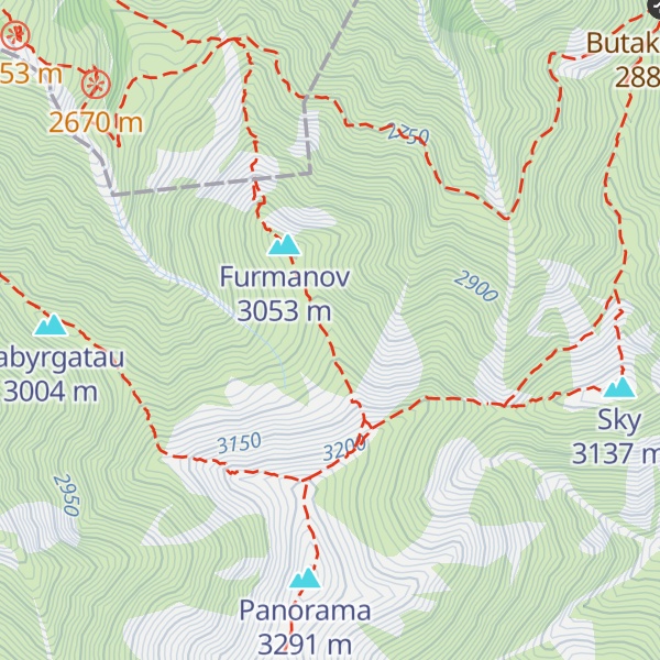 Map of Panorama hut
