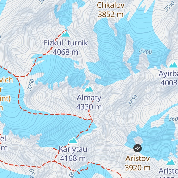 Map of Almaty