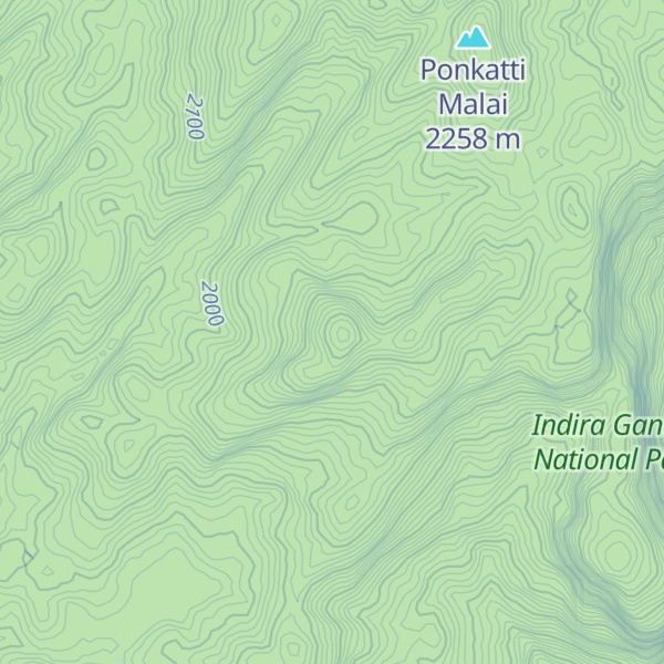 Map of Periyakulam Malai