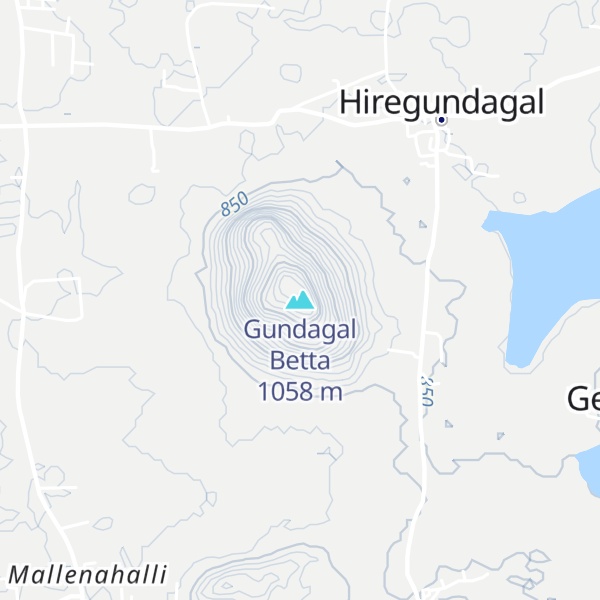 Map of Gundagal Betta