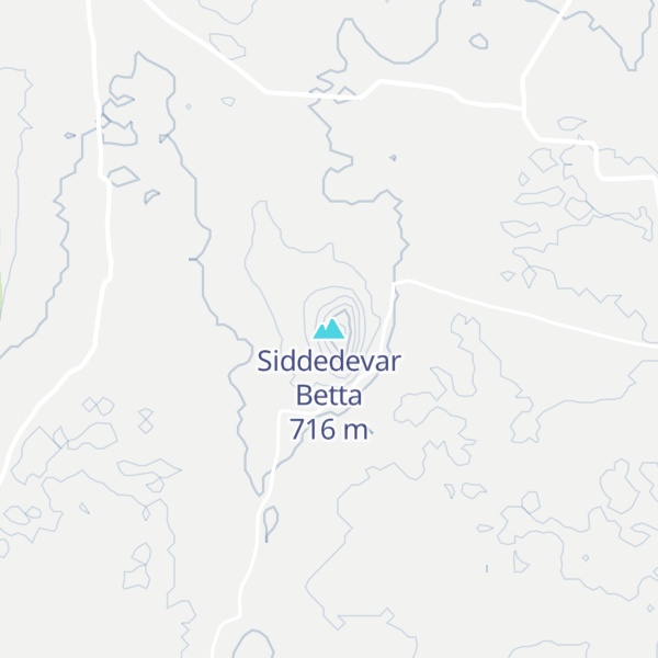 Map of Siddedevar Betta